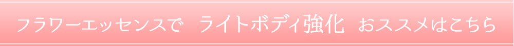 
＜フラワーエッセンスで【ライトボディ強化】おススメはこちら＞ 